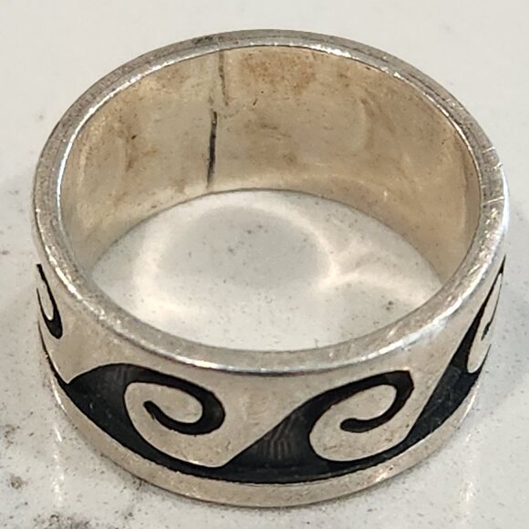 Source Unknown Jewelry - Native American Hopi Water Wave Ring